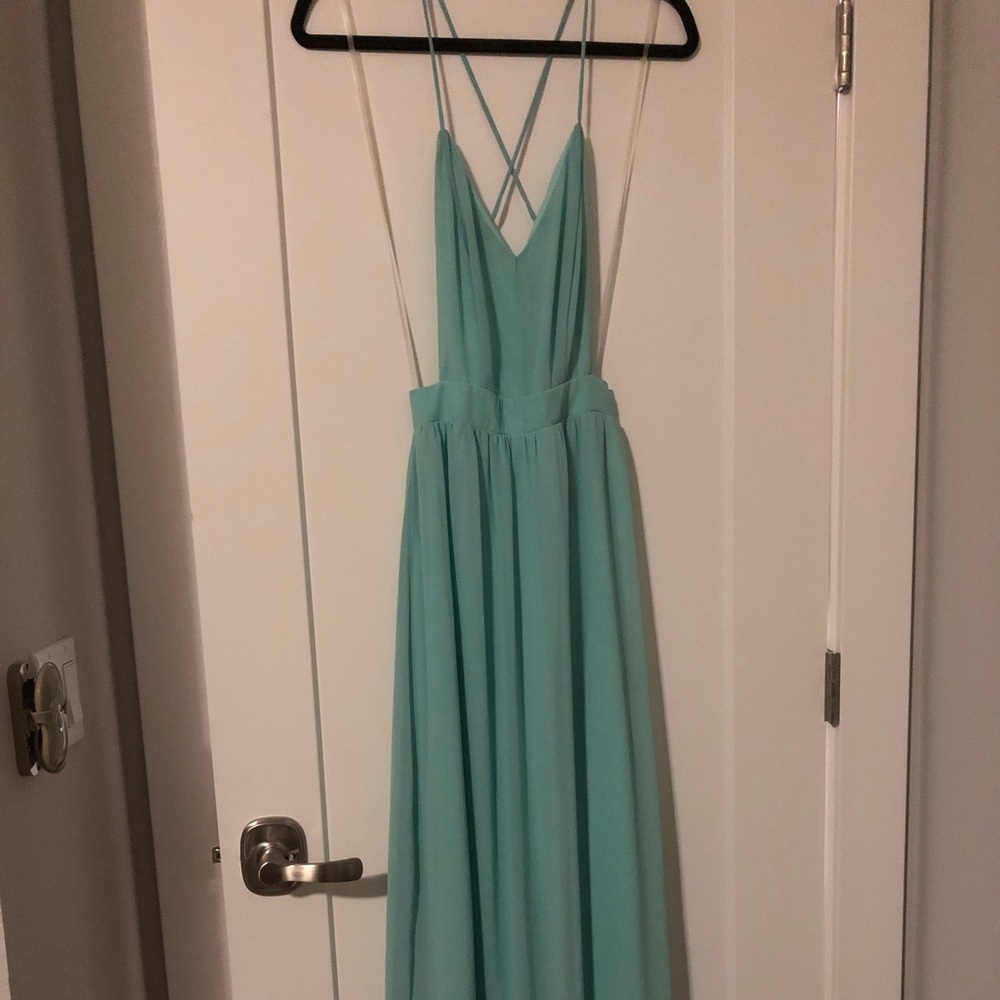 Lulu’s Rooftop Garden Backless Maxi